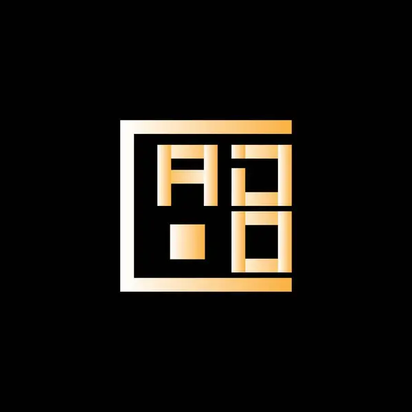 Ado Letter Logo Vector Design Ado Eenvoudig Modern Logo Ado — Stockvector