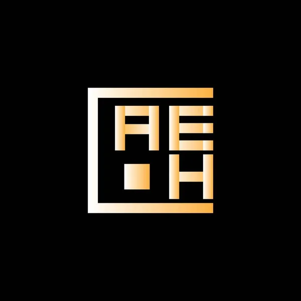Aeh Letter Logo Vector Design Aeh Eenvoudig Modern Logo Aeh — Stockvector