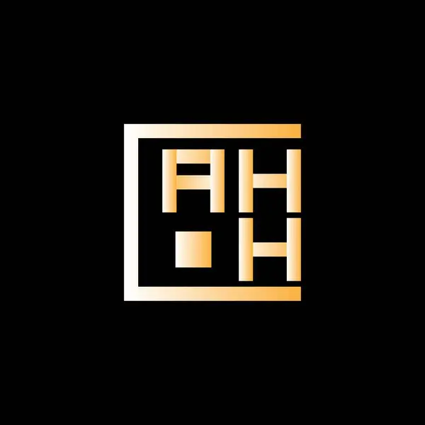 Ahh Carta Design Vetor Logotipo Logotipo Simples Moderno Ahh Projeto — Vetor de Stock