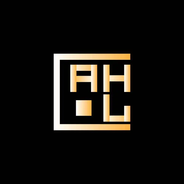 Ahl Letter Logo Vector Design Ahl Simple Modern Logo Ahl — Stock Vector