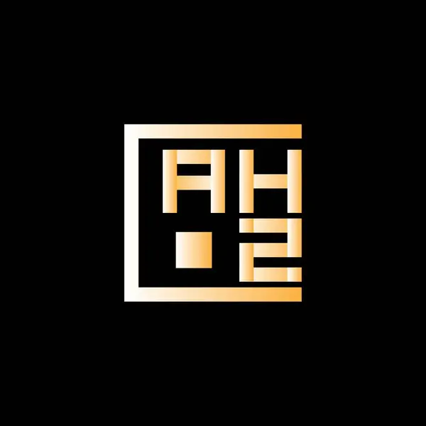 Ahz 디자인 Ahz 간단하고 현대적인 Ahz 호화스러운 알파벳 디자인 — 스톡 벡터