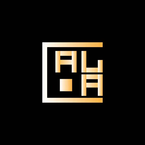 Ala Letter Logo Vector Design Ala Eenvoudig Modern Logo Ala — Stockvector