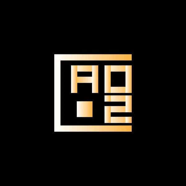 Aoz Písmenný Vektorový Design Jednoduché Moderní Logo Aoz Aoz Luxusní — Stockový vektor
