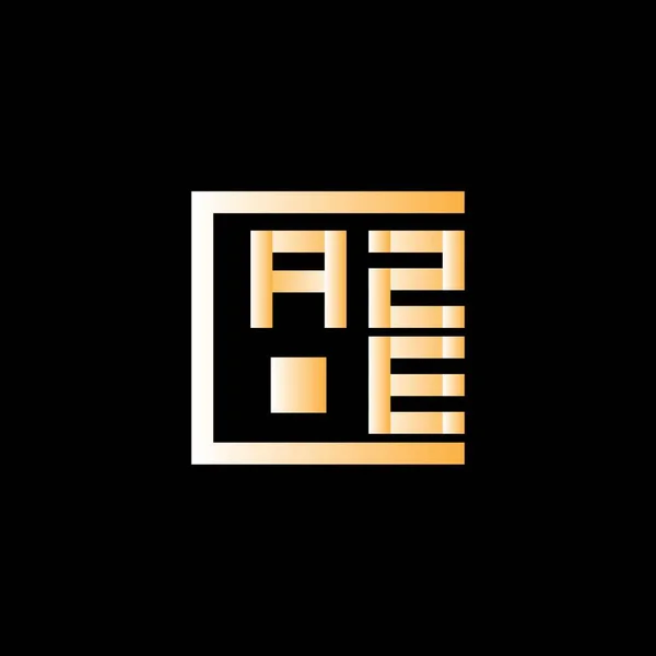 Aze Letter Logo Vector Design Aze Eenvoudig Modern Logo Aze — Stockvector