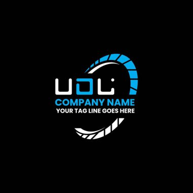 UDL harf logo vektör tasarımı, UDL basit ve modern logo. UDL lüks alfabe tasarımı  