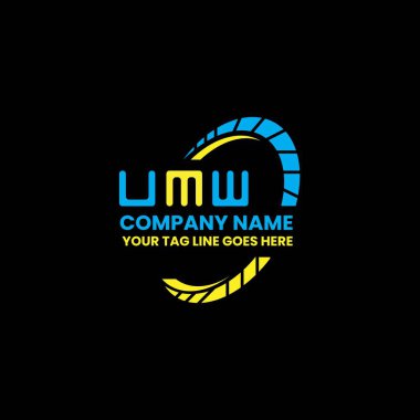 UMW harfli logo vektör tasarımı, UMW basit ve modern logo. UMW lüks alfabe tasarımı  