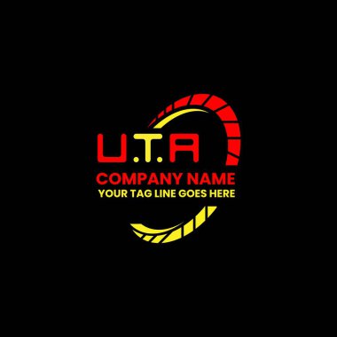 UTA harfli logo vektör tasarımı, basit ve modern UTA logosu. UTA lüks alfabe tasarımı  