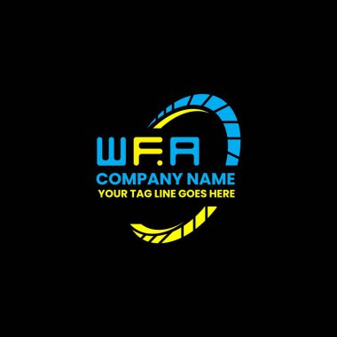 WFA harfli logo vektör tasarımı, WFA basit ve modern logosu. WFA lüks alfabe tasarımı  