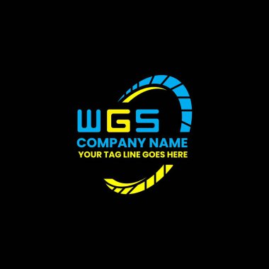 WGS harfli logo vektör tasarımı, basit ve modern WGS logosu. WGS lüks alfabe tasarımı  