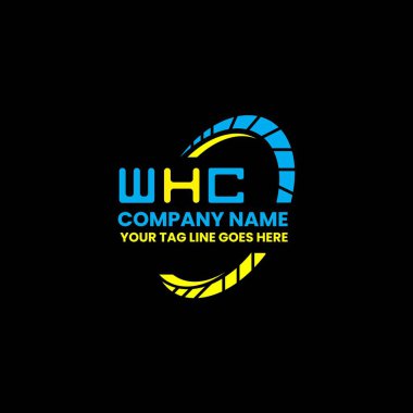 WHC harfli logo vektör tasarımı, WHC basit ve modern logo. WHC lüks alfabe tasarımı  