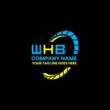 WHB harfli logo vektör tasarımı, WHB basit ve modern logo. WHB lüks alfabe tasarımı  