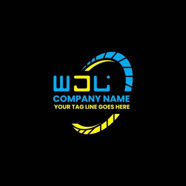 WJL harfli logo vektör tasarımı, WJL basit ve modern logo. WJL lüks alfabe tasarımı  