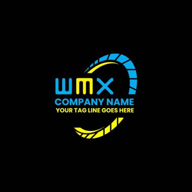 WMX harfli logo vektör tasarımı, WMX basit ve modern logo. WMX lüks alfabe tasarımı  