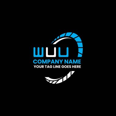 WUU harfli logo vektör tasarımı, basit ve modern WUU logosu. WUU lüks alfabe tasarımı  