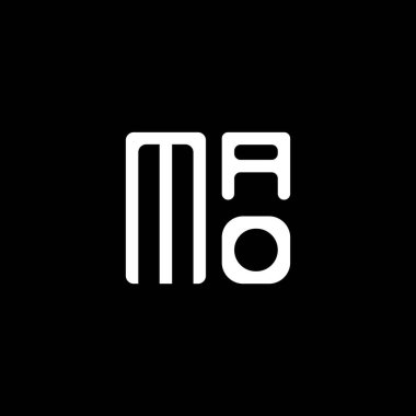 MAO harfli logo vektör tasarımı, MAO basit ve modern logo. MAO lüks alfabe tasarımı  