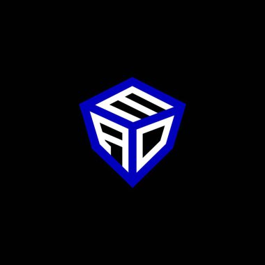MAO harfli logo vektör tasarımı, MAO basit ve modern logo. MAO lüks alfabe tasarımı  