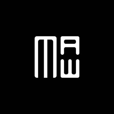 MAW harfli logo vektör tasarımı, MAW basit ve modern logo. MAW lüks alfabe tasarımı  