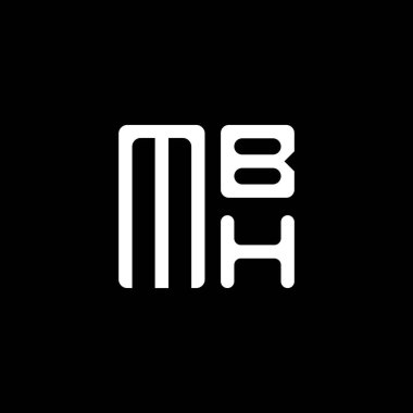 MBH harfli logo vektör tasarımı, basit ve modern MBH logosu. MBH lüks alfabe tasarımı  