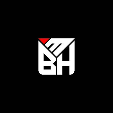 MBH harfli logo vektör tasarımı, basit ve modern MBH logosu. MBH lüks alfabe tasarımı  