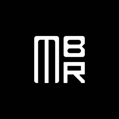 MBR harfli logo vektör tasarımı, MBR basit ve modern logo. MBR lüks alfabe tasarımı  