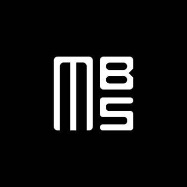 MBS harfli logo vektör tasarımı, basit ve modern MBS logosu. MBS lüks alfabe tasarımı  