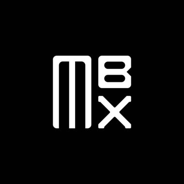 MBX harfli logo vektör tasarımı, MBX basit ve modern logo. MBX lüks alfabe tasarımı  