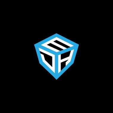 MDH harfi logo vektör tasarımı, MDH basit ve modern logo. MDH lüks alfabe tasarımı  