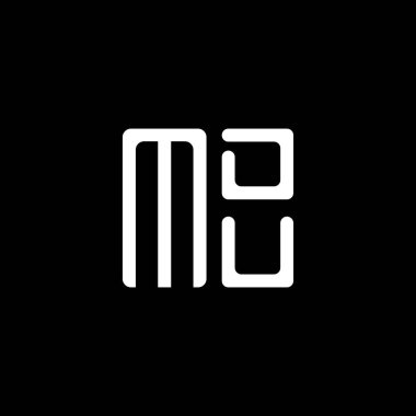 MDU harfli logo vektör tasarımı, basit ve modern MDU logosu. MDU lüks alfabe tasarımı  