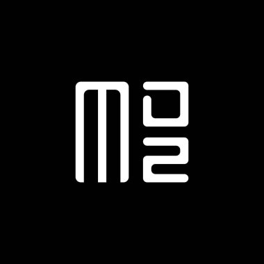 MDZ harfli logo vektör tasarımı, MDZ basit ve modern logo. MDZ lüks alfabe tasarımı  