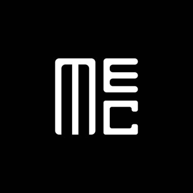 MEC harfli logo vektör tasarımı, MEC basit ve modern logo. MEC lüks alfabe tasarımı  