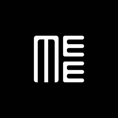 MEE harfli logo vektör tasarımı, MEE basit ve modern logo. MEE lüks alfabe tasarımı  