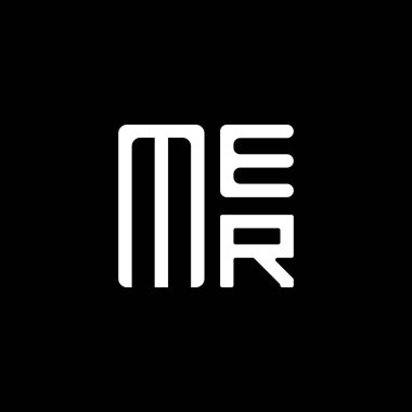 MER harfli logo vektör tasarımı, basit ve modern MER logosu. MER lüks alfabe tasarımı  
