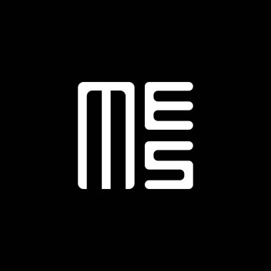 MES harfli logo vektör tasarımı, MES basit ve modern logo. MES lüks alfabe tasarımı  