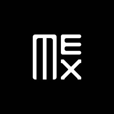 MEX harfli logo vektör tasarımı, basit ve modern MEX logosu. MEX lüks alfabe tasarımı  