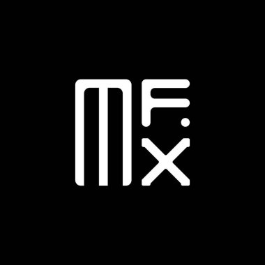 MFX harfli logo vektör tasarımı, MFX basit ve modern logo. MFX lüks alfabe tasarımı  