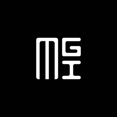 MGI harfli logo vektör tasarımı, MGI basit ve modern logo. MGI lüks alfabe tasarımı  