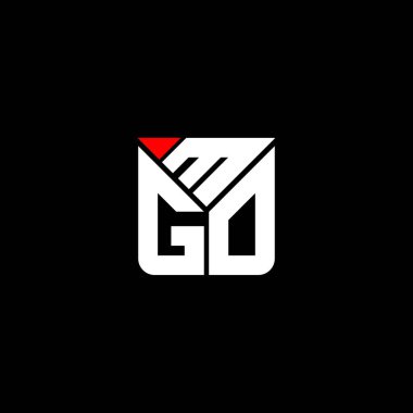 MGO harfli logo vektör tasarımı, MGO basit ve modern logo. MGO lüks alfabe tasarımı  