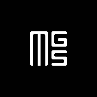 MGS harfli logo vektör tasarımı, MGS basit ve modern logo. MGS lüks alfabe tasarımı  