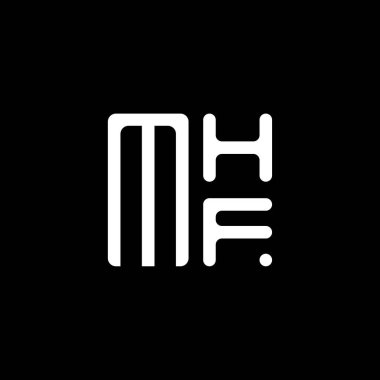 MHF harf logo vektör tasarımı, MHF basit ve modern logo. MHF lüks alfabe tasarımı  