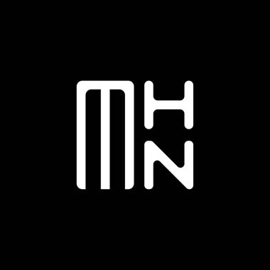 MHN harfli logo vektör tasarımı, MHN basit ve modern logo. MHN lüks alfabe tasarımı  