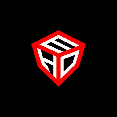 MHO harfli logo vektör tasarımı, MHO basit ve modern logo. MHO lüks alfabe tasarımı  
