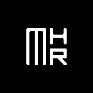 MHR harfi logo vektör tasarımı, MHR basit ve modern logo. MHR lüks alfabe tasarımı  