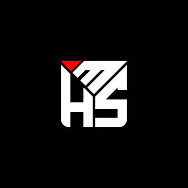 MHS harfli logo vektör tasarımı, MHS basit ve modern logo. MHS lüks alfabe tasarımı  