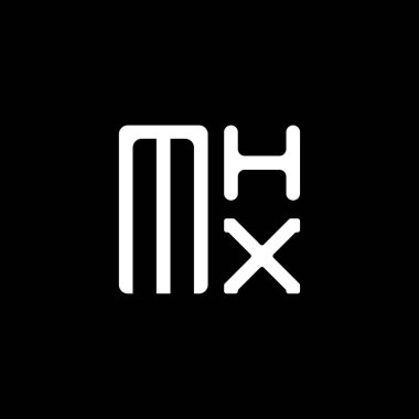 MHX harfli logo vektör tasarımı, MHX basit ve modern logo. MHX lüks alfabe tasarımı  