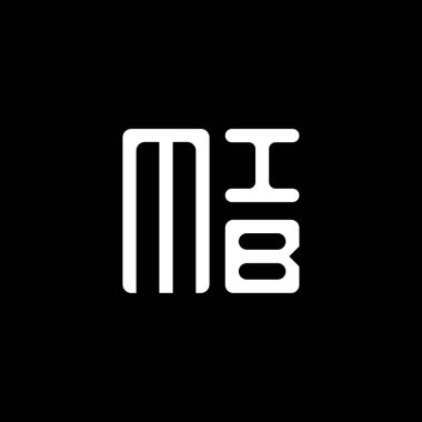 MIB harfi logo vektör tasarımı, MIB basit ve modern logo. MIB lüks alfabe tasarımı  
