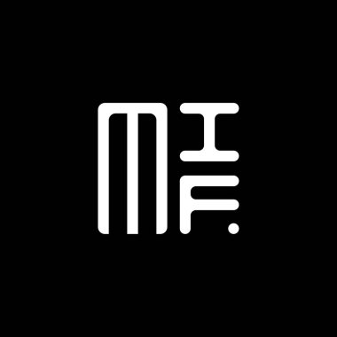 MIF harf logo vektör tasarımı, MIF basit ve modern logo. MIF lüks alfabe tasarımı  