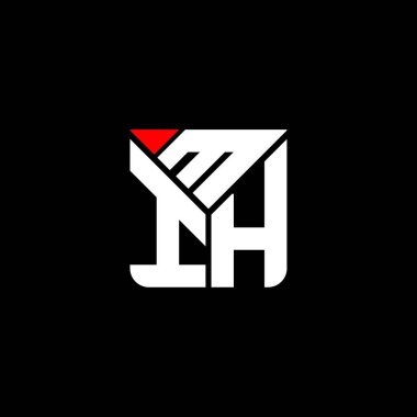 MIH harfi logo vektör tasarımı, MIH basit ve modern logo. MIH lüks alfabe tasarımı  