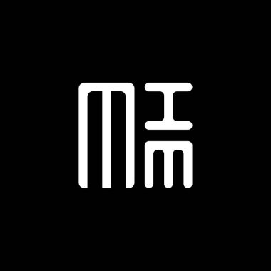 MIM harf logo vektör tasarımı, MIM basit ve modern logo. Mim lüks alfabe tasarımı  