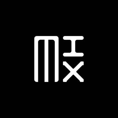 MIX harfli logo vektör tasarımı, MIX basit ve modern logo. MIX lüks alfabe tasarımı  