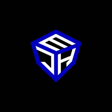 MJH harfli logo vektör tasarımı, MJH basit ve modern logo. MJH lüks alfabe tasarımı  